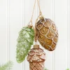 Decorator's Warehouse 10" Acorn & Pinecone Glass Ornament > Christmas Decor|Christmas Ornaments