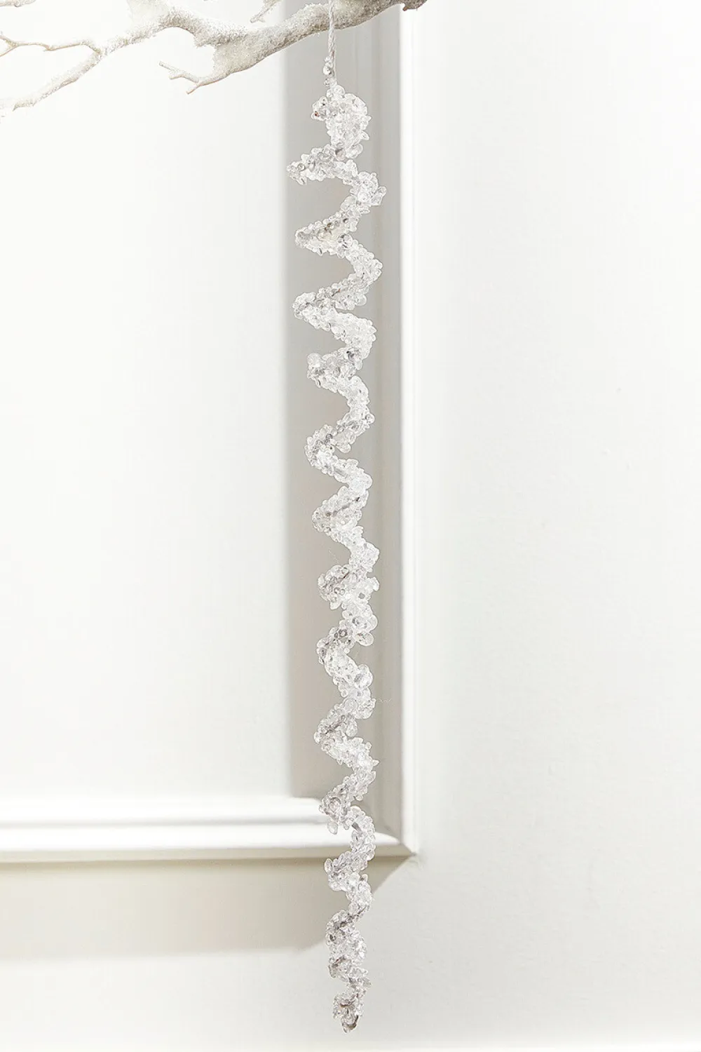 Decorator's Warehouse 16” Acrylic Icicle Large Ornament > Christmas Ornaments|White Christmas