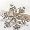 Decorator's Warehouse 6" Antiqued Rhinestone Snowflake Ornament > Christmas Decor|Natural Elegance