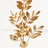 Decorator's Warehouse 26" Antique Gold Metallic Pomegranate Stem > Christmas Sprays|Christmas Decor