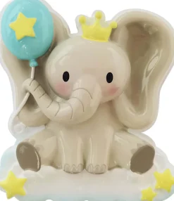 Decorator's Warehouse Baby Boy Elephant Customizable Ornament > Christmas Ornaments|Christmas Decor