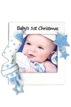 Decorator's Warehouse 5" Baby Boy's 1st Christmas Personalizable Ornament > Christmas Ornaments|Christmas Decor