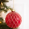 Decorator's Warehouse 4” Ball Glass Ornament - Set of 4 > Nutcracker|Christmas Decor