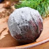 Decorator's Warehouse 4" Bark with Snow Ball Ornament > Christmas Ornaments|Winter Woodland