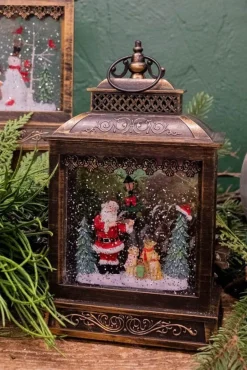 Decorator's Warehouse 11" Battery Operated Lighted Musical Spinning Water Globe with Holiday Scene and Timer > Water Globes|Christmas Decor