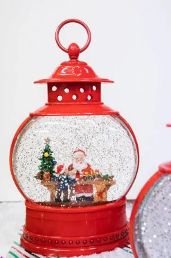 Decorator's Warehouse 11.5" Battery Operated Lighted Spinning Water Globe with Holiday Design > Water Globes|Christmas Accents