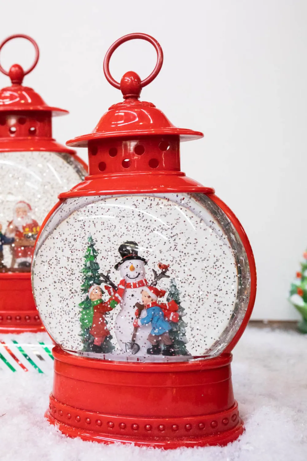 Decorator's Warehouse 11.5" Battery Operated Lighted Spinning Water Globe with Holiday Design > Water Globes|Christmas Accents