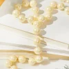 Decorator's Warehouse 8.8' Bead Garland - Pearl > Sale|Christmas Sale