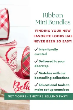 Decorator's Warehouse Believe Ribbon Mini Bundle > Christmas Ribbon|Christmas Decor