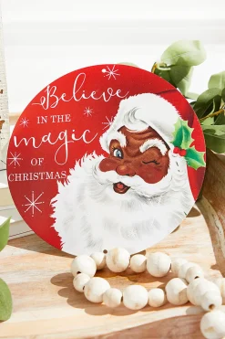 Decorator's Warehouse 8" "Believe" Santa Sign > Believe|Christmas Decor