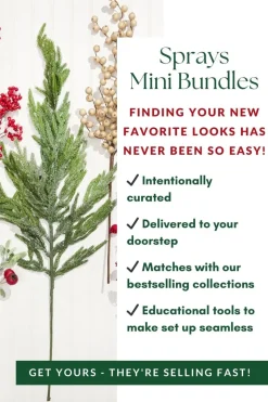 Decorator's Warehouse Believe Sprays Mini Bundle > Tree Toppers|Sprays Mini Bundles