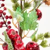 Decorator's Warehouse 17” Berry Holly Pick - Green & Red > Farmhouse|Christmas Sprays