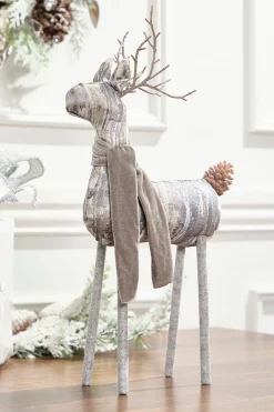 Decorator's Warehouse 20” Birch Wood Deer > Winter Woodland|Christmas Accents