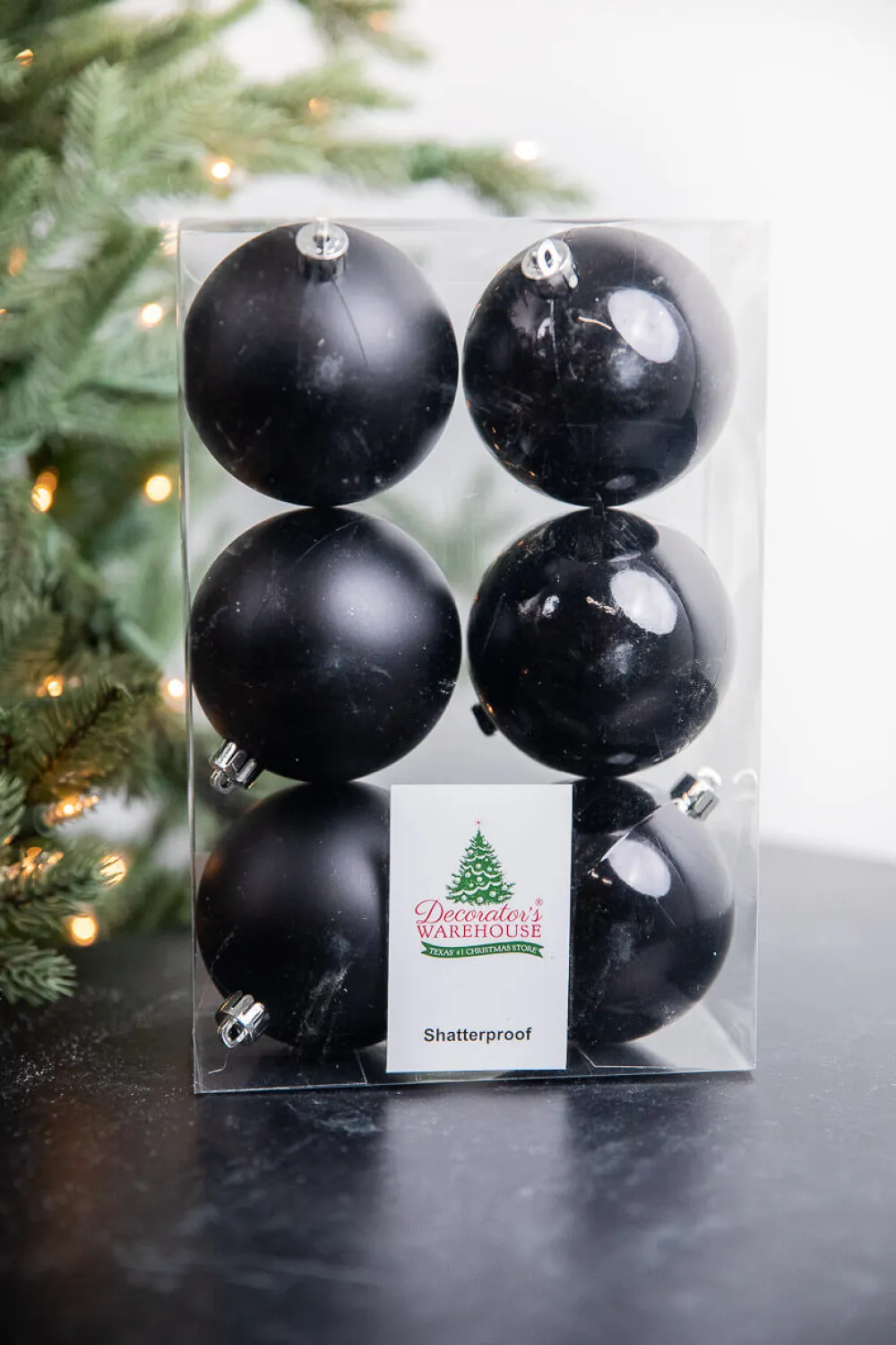 Decorator's Warehouse Black Assorted 8cm Shatterproof - Set of 6 > Boxed Sets|Nutcracker