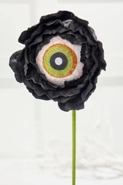 Decorator's Warehouse 22" Black Eye Ball Flower Stem > Halloween|Halloween