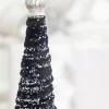 Decorator's Warehouse 14" Black Flocked Resin Tree > Tabletop & Accent Trees|Nutcracker