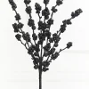 Decorator's Warehouse 26" Black Glitter Berries Spray > Nutcracker|Christmas Sprays