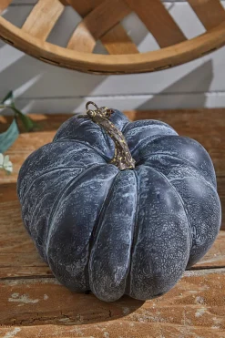 Decorator's Warehouse 8” Black Weathered Pumpkin > Fall Decor|Fall Decor