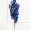 Decorator's Warehouse 33" Blue Flocked Berry Spray > Nutcracker|2026 New Additions