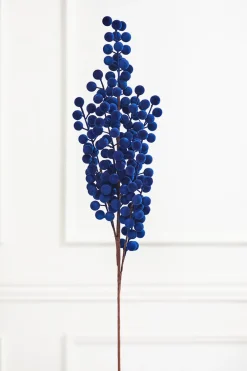 Decorator's Warehouse 33" Blue Flocked Berry Spray > Nutcracker|2026 New Additions