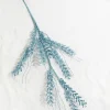 Decorator's Warehouse 34" Blue Glitter Fern Spray > White Christmas|Christmas Sprays