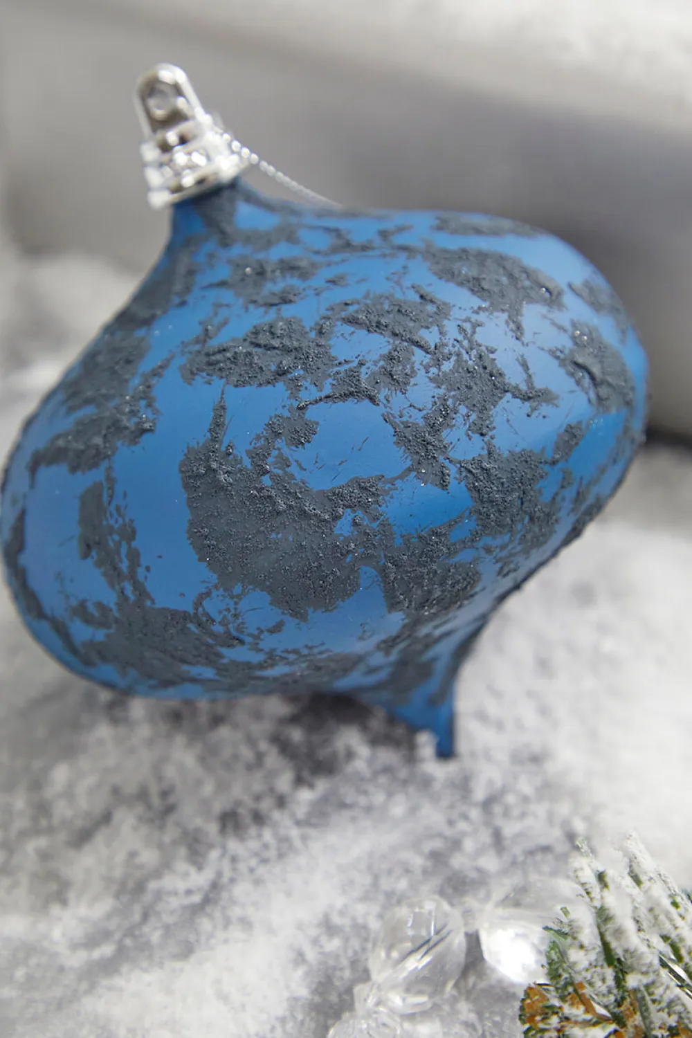 Decorator's Warehouse 5" Blue Onion Ornament > Christmas Ornaments|Blue Christmas