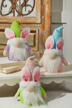 Decorator's Warehouse 10.2” B/O Lighted Plush Easter Bunny Gnome Figurine > Easter Decor|Easter Decor