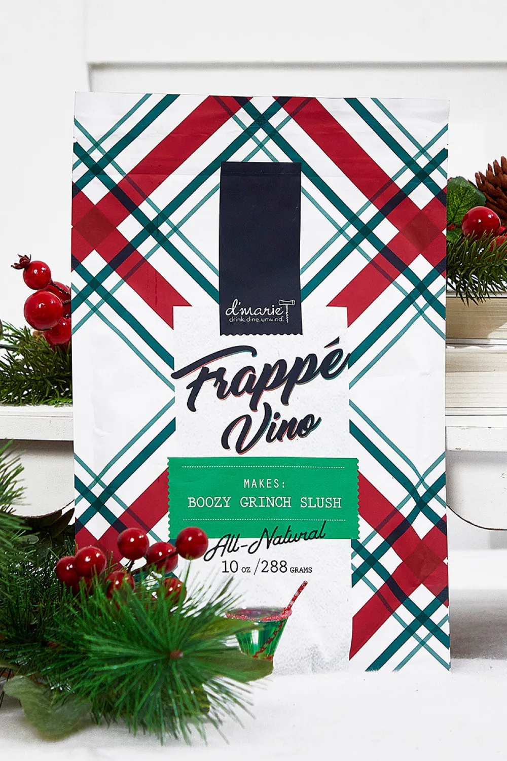 Decorator's Warehouse Boozy Grinch Slush Mix - Frappe Vino > Fun Gifts|Christmas Decor