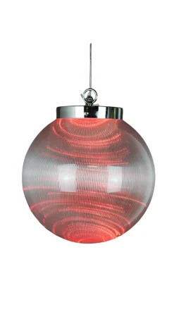 Decorator's Warehouse 10" Borealis Ball Lighted LED - Red > Christmas Sale|Indoor Lighting