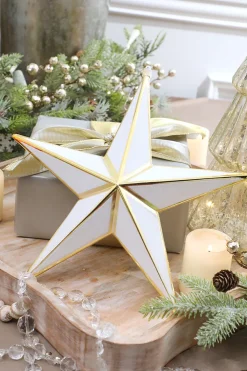 Decorator's Warehouse 12” Borealis Glitter Star Ornament > Christmas Decor|Natural Elegance
