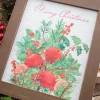Decorator's Warehouse 15” Botanical "Merry Christmas" Sign > Cardinal