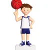 Decorator's Warehouse 4" Boy Basketball Player Customizable Ornament > Christmas Ornaments|Christmas Decor
