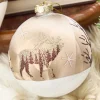 Decorator's Warehouse 5" - 6" Bronze & Glitter Moose Glass Ornament > Christmas Decor|Christmas Ornaments