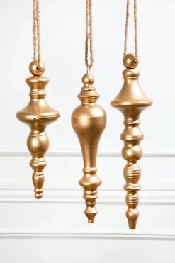 Decorator's Warehouse - Bronze Metal Finial Ornaments > Christmas Decor|Christmas Ornaments