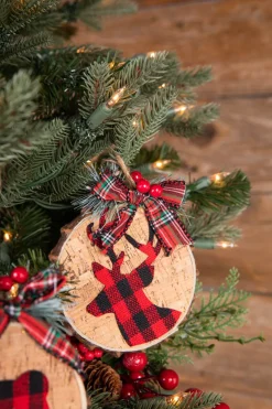 Decorator's Warehouse 6” Buffalo Plaid Animal Ornament > Sale|Christmas Sale