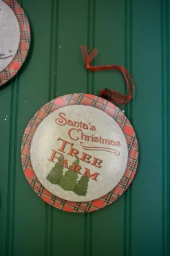 Decorator's Warehouse 6.6” Buffalo Plaid Metal Christmas Ornaments > Christmas Ornaments|Christmas Ornaments