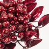 Decorator's Warehouse 14" Burgundy Berry Bunch Metallic Stem > Jewel Tones|Tinsel & Pine