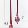 Decorator's Warehouse 12" Burgundy Glass Drop Ornament > Christmas Decor|Jewel Tones