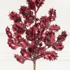 Decorator's Warehouse 27" Burgundy Metallic Holly Berry Stem > Jewel Tones|Tinsel & Pine