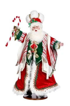 Decorator's Warehouse 35" Candy Cane Santa - Mark Roberts > Mark Roberts