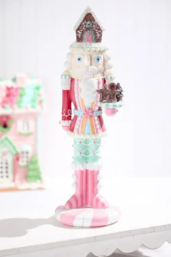 Decorator's Warehouse 18" Candy Nutcracker with Cake > Santa'S Sweet Shoppe