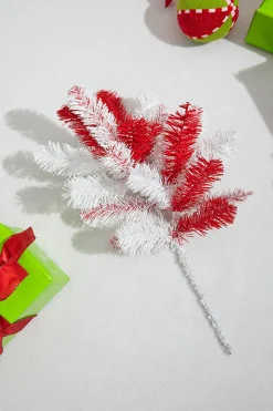 Decorator's Warehouse 21” Caprico PVC Spray - Red & White > Christmas Sprays|Christmas Decor