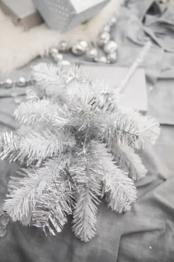 Decorator's Warehouse 21” Caprico PVC Spray - Silver & White > White Christmas|Christmas Sprays