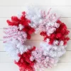 Decorator's Warehouse 30" Caprico Red/White Wreath > Christmas Decor|All Wreaths