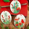 Decorator's Warehouse 5" Cardinal Ceramic Ornament > Christmas Ornaments|Cardinal