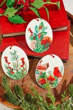 Decorator's Warehouse 5" Cardinal Ceramic Ornament > Christmas Ornaments|Cardinal