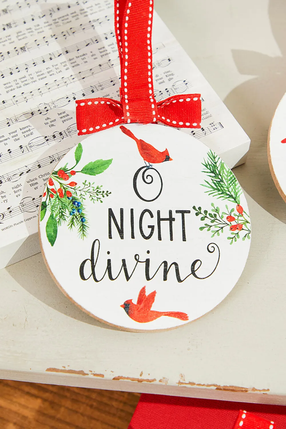 Decorator's Warehouse Cardinal Chorus Ornament - Assortment of 5 > Christmas Ornaments|Cardinal