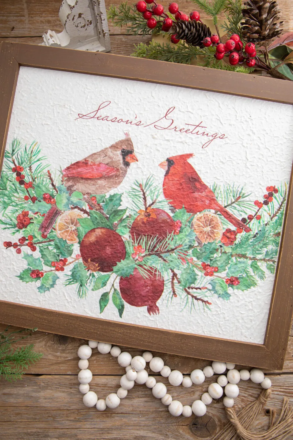 Decorator's Warehouse 22” Cardinal Wall Decor > Cardinal|Christmas Decor