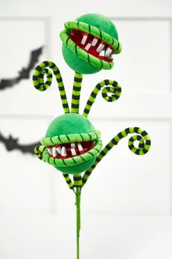 Decorator's Warehouse 26" Carnivorous Plant Curly Spray > Halloween|Halloween