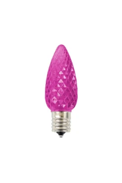 Decorator's Warehouse Case - Pink C9 Wonderful Faceted (500pcs) > C9 Bulbs|Christmas Decor